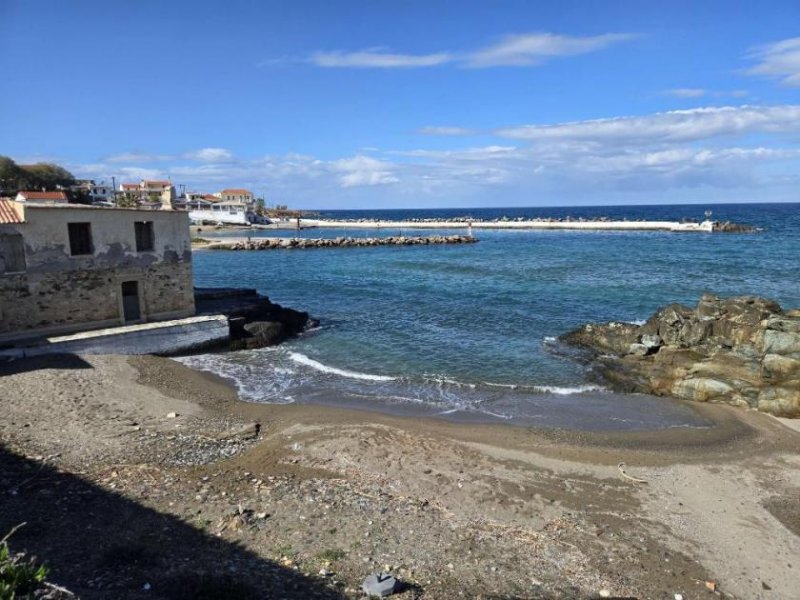 Panormos Kreta, Panormos: Baugrundstück direkt am Meer zu verkaufen Grundstück kaufen